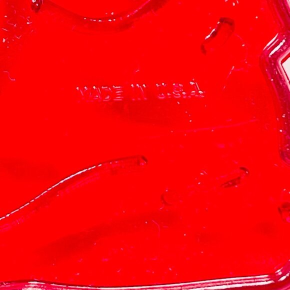 Vintage Red Plastic Nativity Scene Joseph Cookie Cutter By HRM Made In USA - Picture 3 of 5